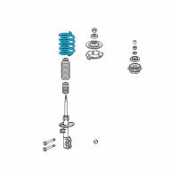 OEM 2007 Honda Fit Spring, Front Diagram - 51401-SLN-A03