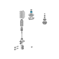 OEM 2008 Honda Fit Bearing, Damper Mounting Diagram - 51726-SAA-013