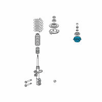 OEM Honda Insight Rubber, Front Damper Mounting Diagram - 51920-SCC-015