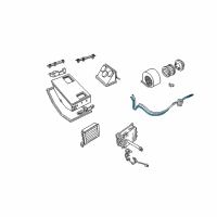 OEM Dodge B1500 A/C Hose Diagram - 55036287