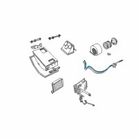 OEM Dodge B1500 A/C Hose Diagram - 55036288