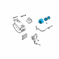 OEM 1996 Dodge B1500 Motor Aux A/C & HTR Diagram - 4361289