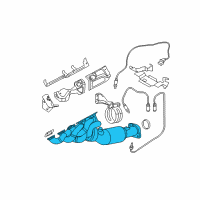 OEM BMW M6 Exchange. Exhaust Manifold With Catalyst Diagram - 18-40-7-836-402