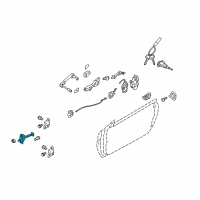 OEM 2011 Hyundai Genesis Coupe Checker Assembly-Front Door, RH Diagram - 79390-2M000