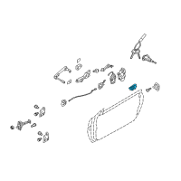 OEM 2011 Hyundai Genesis Interior Door Handle Assembly, Left Diagram - 82610-3M000-CR