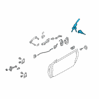 OEM 2013 Hyundai Genesis Coupe Door Key Sub Set, Left Diagram - 81970-2MA00