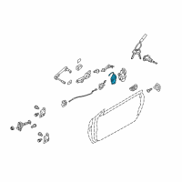 OEM 2016 Hyundai Genesis Coupe Latch & ACTUATOR Assembly-Front Door, R Diagram - 81325-2M010