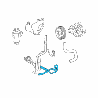 OEM 2003 Lincoln Aviator Lower Pressure Hose Diagram - 2C5Z-3A719-BA