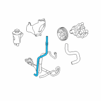 OEM 2005 Lincoln Aviator Return Hose Diagram - 5C5Z-3A713-A