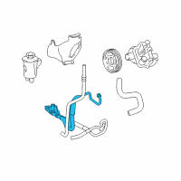 OEM 2004 Lincoln Aviator Upper Pressure Hose Diagram - 3C5Z-3A719-AA