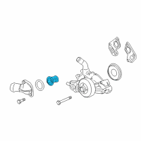 OEM Cadillac CTS Thermostat Unit Diagram - 12600171