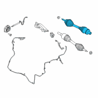 OEM Ford F-150 Shaft & Joint Assembly Diagram - HL3Z-3A428-A