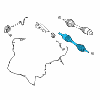 OEM Ford F-150 Shaft & Joint Assembly Diagram - HL3Z-3A427-A