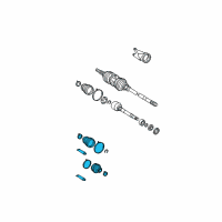 OEM 2010 Toyota Sienna Boot Kit Diagram - 04438-08060