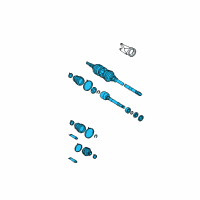 OEM Toyota Axle Assembly Diagram - 43410-08030