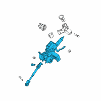 OEM 2018 Ford EcoSport Steering Column Diagram - CN1Z3C529AB