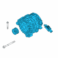 OEM BMW 530e xDrive Alternator Diagram - 12-31-8-571-358