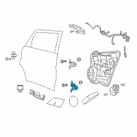 OEM Dodge Journey Door Hinge Right Diagram - 5067938AH