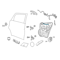 OEM 2019 Dodge Journey Cable-Inside Handle To Latch Diagram - 68103384AA