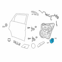 OEM Chrysler 200 Rear Door Diagram - 68466852AA