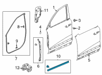 OEM 2022 Acura MDX Seal, Front Diagram - 72327-TYA-A01