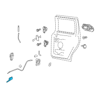 OEM 2014 Lincoln Navigator Handle, Inside Diagram - 8L1Z-7821818-A