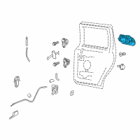 OEM 2011 Lincoln Navigator Handle, Outside Diagram - 9L7Z-7826605-AD