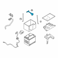 OEM Nissan Frame-Battery Fix Diagram - 24420-KA10A
