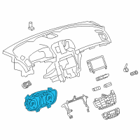 OEM Buick Regal Cluster Diagram - 22855498
