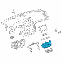 OEM 2013 Buick Regal Control Panel Diagram - 20942196