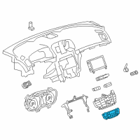 OEM Buick Dash Control Unit Diagram - 13297381