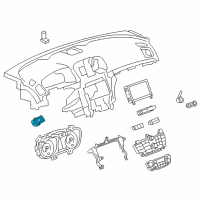 OEM Buick Regal Headlamp Switch Diagram - 13320967