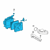 OEM Lexus Cleaner Assy, Air W/Element Diagram - 17700-38151