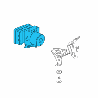 OEM 2012 Honda Odyssey Set, Modulator Assembly Diagram - 57111-TK8-A53