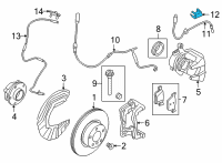 OEM 2022 BMW 330e xDrive BRACKET FOR BRAKE HOSE, FRON Diagram - 34-30-6-877-752