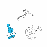 OEM 2012 Hyundai Veracruz Cylinder Assembly-Brake Master Diagram - 58510-3J800