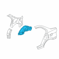 OEM 2004 Honda Civic Wheelhouse, L. RR. Diagram - 64730-S5B-A00ZZ