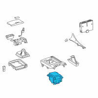 OEM 2010 Lexus IS250 Instrument Panel Cup Holder Diagram - 55620-53060-E0