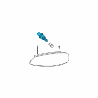 OEM 2000 Dodge Dakota Headlamp Bulb Diagram - L0009007QL