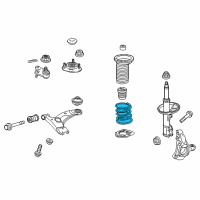 OEM 2016 Toyota Prius Coil Spring Diagram - 48131-47180