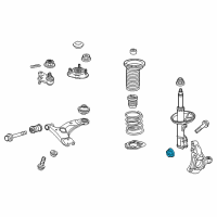 OEM 2009 Scion xB Knuckle Nut Diagram - 90178-17002