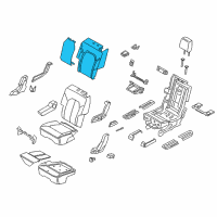 OEM 2019 Lincoln Navigator Seat Back Pad Diagram - JL7Z-7866800-B