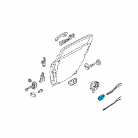 OEM Kia Amanti Front Door Inside Handle Assembly, Left Diagram - 826103F000