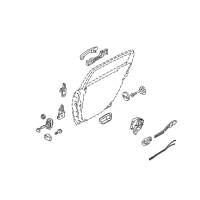 OEM Kia Amanti Rod Assembly-Rear Door SAFET Diagram - 814923F000