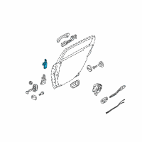 OEM Kia Hinge Assembly-Rear Door Upper Diagram - 794103F000