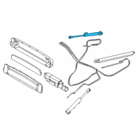 OEM 2010 BMW M6 Hydraulic Cylinder, Tensioning Rod Left Diagram - 54-34-7-019-809