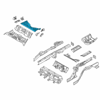 OEM 2019 Kia Stinger Panel Assembly-Rear Floor Diagram - 65513J5000