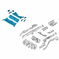 OEM Kia Stinger Panel Assembly-Rear Floor Diagram - 65510J5000