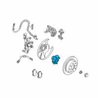 OEM Kia Sephia Rear Wheel Hub Bearing Diagram - 0K21626150