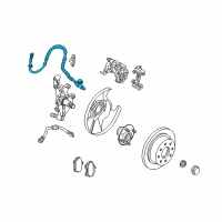 OEM 2001 Kia Spectra Sensor-Speed, Abs Diagram - 0K2A443711B